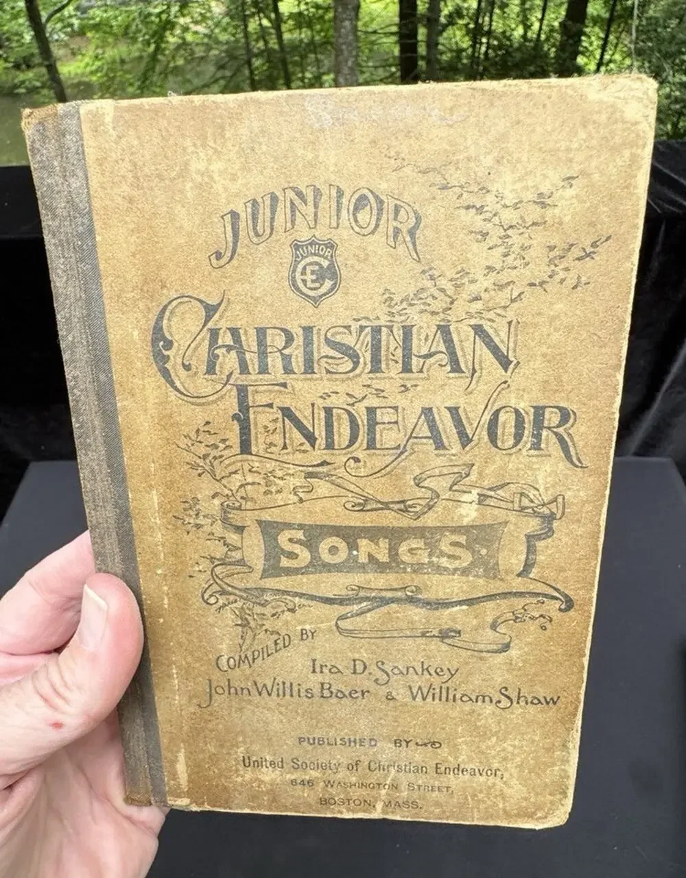 Antique Published 1893 Junior Christian Endeavor Songs Book 1st Edition Rare A84